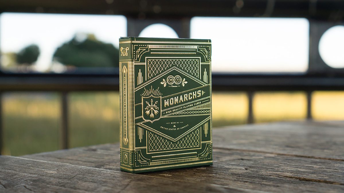 Monarch Green Playing Cards by theory11